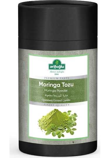 Arifoğlu Moringa Tozu Silindir Kutu 80 G