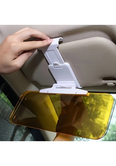 Boatshop1 1pc Araç Anti Parlama Güneşlik Gündüz Gece Kullanım Abs Malzeme Çoğu Araç İçin Şık Rüzgarlık Aksesuarı