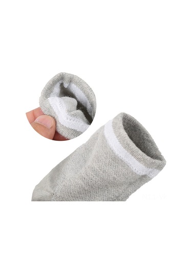 Vkemall Terlik Çorabı - Jel Destekli Topuk Koruma, Nefes Alan Ağ Yapı, Kaymayan Taban Mor