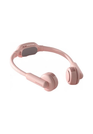 Usb Şarj Soğutma Asma Boyun Fanı, Açık Yüksek Rüzgar Taşınabilir Katlanır Fan 8296 Pembe