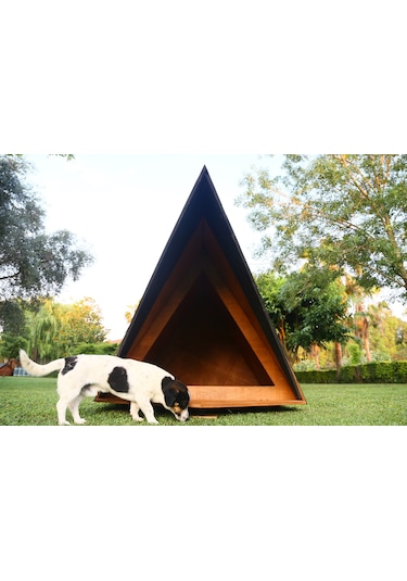 MANDU Ahşap Köpek Kulübesi (A Frame)