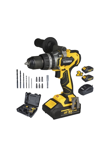 Rtrmax RTX3010 Şarjlı Darbeli Matkap Kömürsüz 70 Nm 2x4 Ah Plus Çift Akü X-Lion