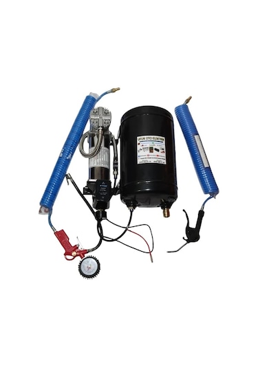 10 Litrelik Otomatik Kompresör Seti Lastik Ve Hava Tabancalı