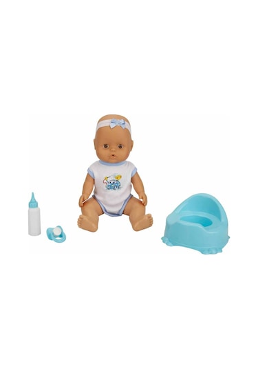 Boubou Altını Islatan Konuşan Bebek Seti 30 Cm. - Mavi