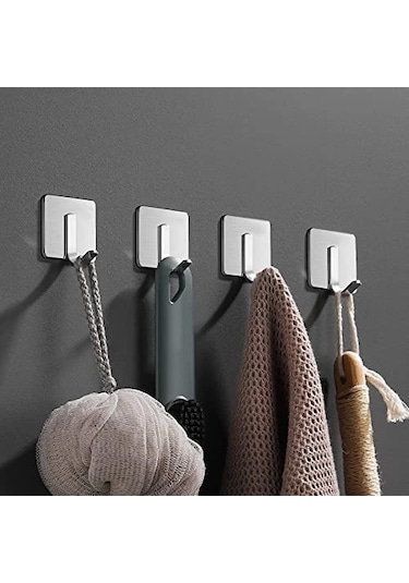 Ardini Kendinden Yapışkanlı Askılık Krom 03 Pakette 5 Adet Çok Renkli