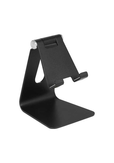 Sandwich Alüminyum Z4a Cep Telefonu Ve Tablet Tutucu, Siyah - 270 Döner, İki Kollu, Taşınabilir Masa/yatak Odası Stendi