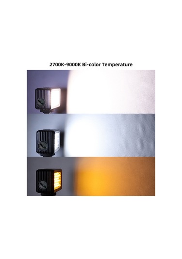 Ximistore9 40m Su Geçirmez 5w Led Işık: 2500k-9000k Renk Sıcaklığı, 95+ Crı, Dahili Batarya, 120 Açılımlı Mini Doldurma Işığı Siyah