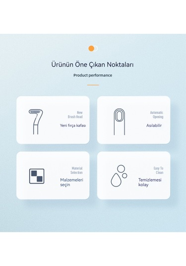 Silikon Yumuşak Kıllı Tuvalet Fırçası-beyaz