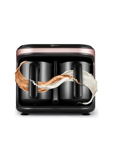 Karaca Hatır Hüps Düet Steel 10 Fincan Kapasiteli Bol Köpüklü Çelik Cezveli Türk Kahve Makinesi