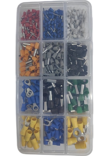 820 Parça Pabuç Yüksük Takımı Kutulu, Terminal , Çatal Uç