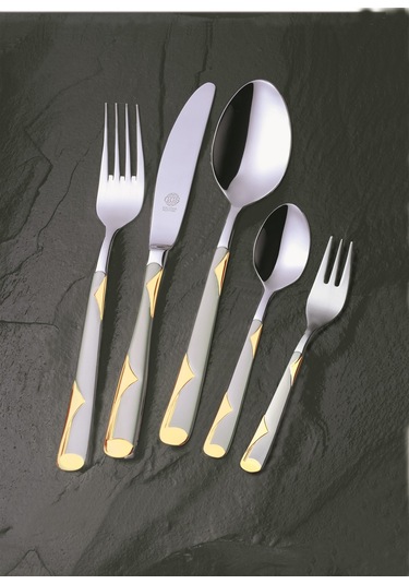 Julia Mat Altın Solingen 96 Parça Kutulu Çatal Kaşık Bıçak Seti Altın