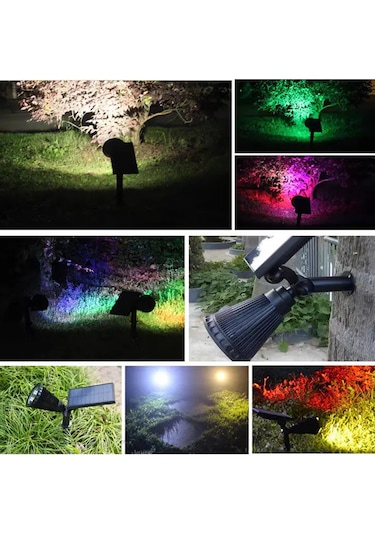 Greentech Güneş Enerjili Renk Değiştiren 7 Ledli Bahçe Aydınlatma / GT-SL04