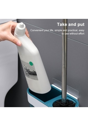 Tongxida Uzun Tuvalet Tuvalet Tipi Temizleme Sonesi Saplı Qj Monte Fırçası Fırçası Ev Duvara Delmesiz Diğer