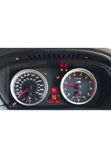 Bmw E60 Krom Gösterge Kadran Halka Çerçevesi Seti M5 Stil Bmw