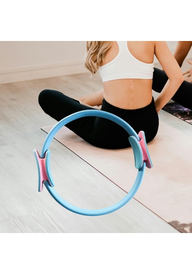 Suntek Pilates Ring Circle Kapalı Egzersiz Aksesuar İç Mavi Mavi