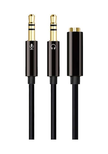 Kulaklık Mikrofon Ayırıcı Aparat 3.5 MM Headphone Mic Aud