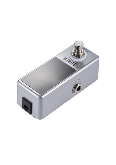 Geeksen Mini Kromatik Tuner Pedal Etkisi Led Ekranlı Gitar Bas İçin Gerçek Bypass