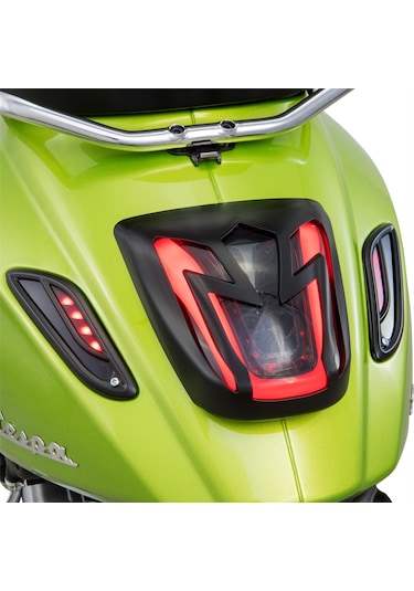 Vespa Primavera-sprint Dekoratif Arka Sinyal Kaplama Mat Siyah / Sıp