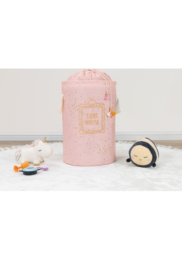 DECODEMA Baby Yuvarlak Torbalı Sepet Pembe