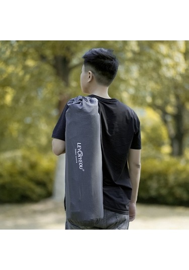 Wondernest Yatağı Yastıklı Şişme Kamp Yatağı Qd-8718 Otomatik Mavi Mat Levoryeou Kişilik Hava Yatağı Açık Gök Ekleme 66x192cm 3cm Altın