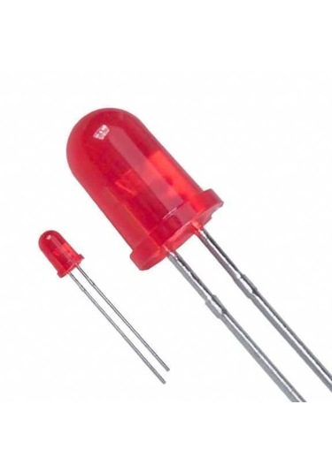 5mm Kristal Led Diyot Kırmızı Mantar Led 30 Adet