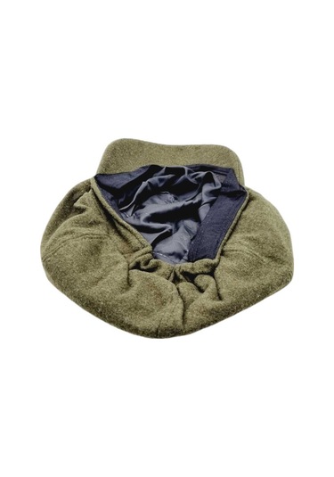Uniquetrenders Kadın Arkadan Lastikli Kışlık Baretta Şapka Haki Yeşil