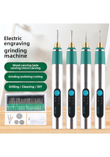 Maiyame El Tipi Şarjlı Hız Ayarlanabilir Taşlama, Oymak Ve Kesme Makinesi - Profesyonel Ve Hobi Kullanıma Uygun Mini Motorlu Alet Paket 2