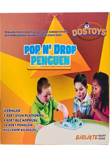 Dostoys Pop N Drop Penguen Kutu Oyunu