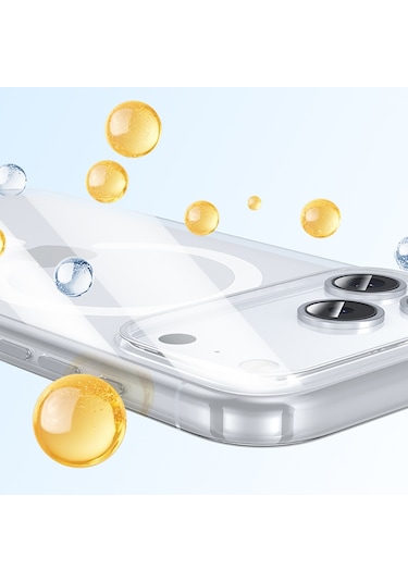 İphone 17 Pro Uyumlu Kılıf M-safe Şarj Özellikli Benks Crystal Serisi Sert Pc Şeffaf Kapak