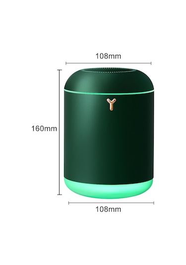 Reedark Ev Usb Nemlendirici Yeşil 1000ml: Renkli Işık, Hava Temizleme, Usb Ve Batarya İle Evde Nem Yüksek