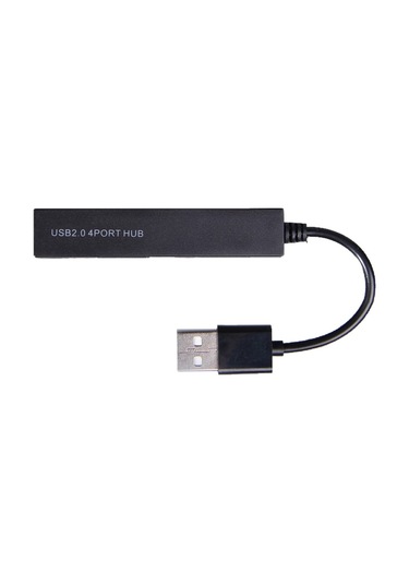 Yüksek Hızlı 4 Portlu Usb 2.0 Hub Siyah