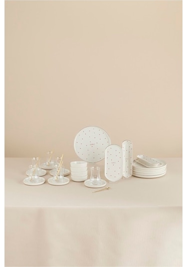 Karaca  Lovin 32 Parça 6 Kişilik Kahvaltı Takımı Gold