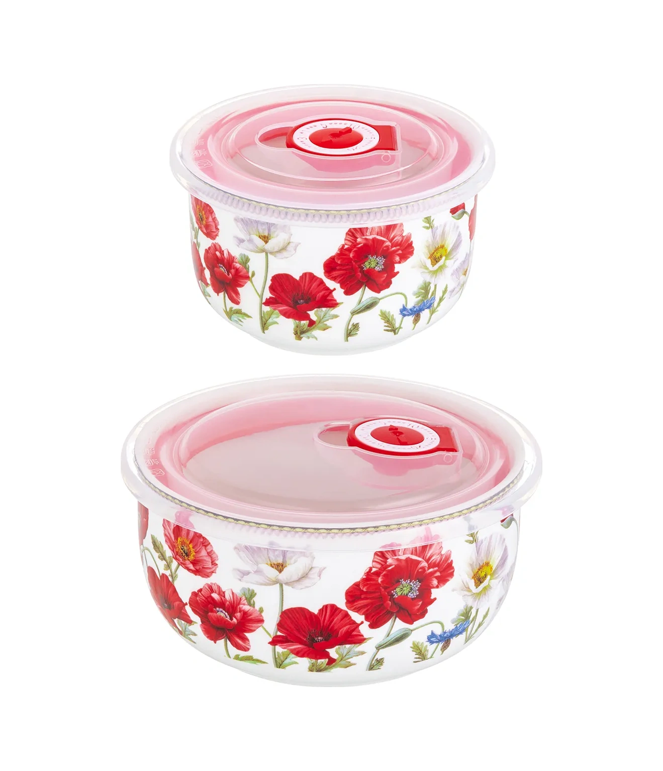 Elan Gallery Kapaklı Salata Kasesi "maki" 2 Adet, 560 Ml Ve 260 Ml 45765700 Beyaz