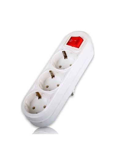 Fetih 3'lü Lale Anahtarlı Topraklı Fişli Priz