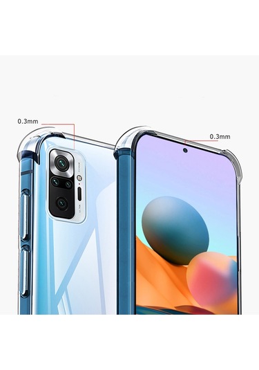 Xiaomi Redmi Note 10 Pro Kilif Seffaf Nitro Anti Shock Kapak 493920880