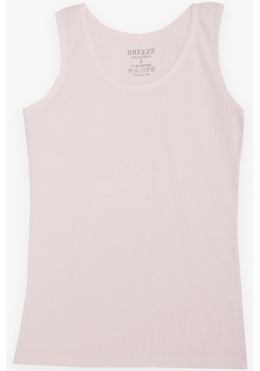 Breeze Kız Çocuk Atlet Geniş Askılı Fitilli 3-11 Yaş, Pembe-pembe Pembe