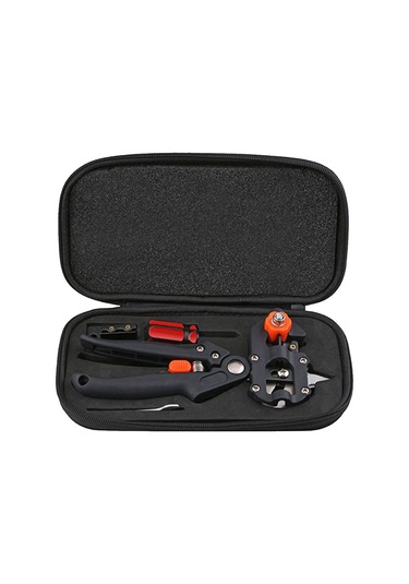 Sones Profesyonel Aşılama Alet Seti Budama Makası Fide Aşılama Makinesi Üç Bıçaklı Aşılama Cihazı, Bir Çapraz Bıçak, Bir Anahtar