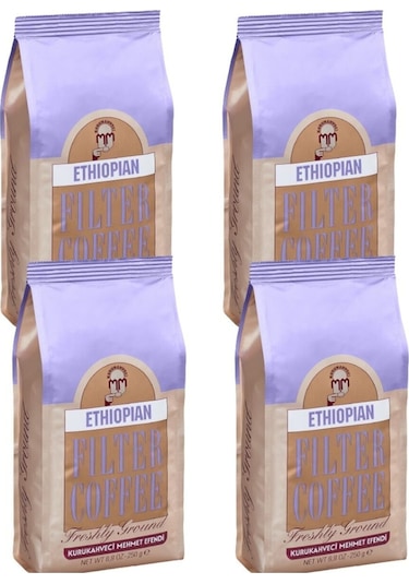 Kurukahveci Mehmet Efendi Ethiopian Filtre Kahve 4 X 250 G Filtre
