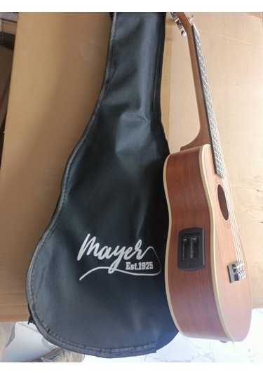 Mayer Lut-29eq Model Concert Boy Elektro Ukulele-kılıf Ve Pena