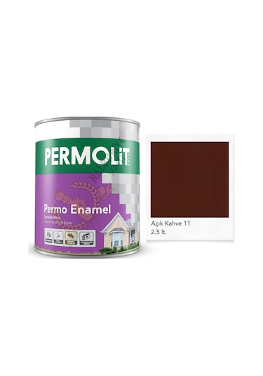 Permolit Enamel Sentetik Yağlı Boya Açık Kahve 2.5 Lt. 2.5 L