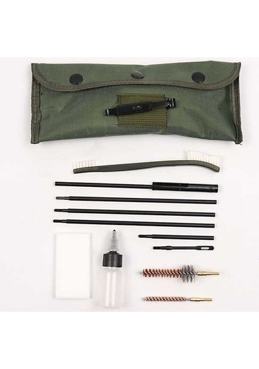 Pazly 11 Parçalı Temizleme Seti, Mutfak Fırçası, Tüp Fırça, Kıl Fırça, M16 Fırça Seti, Temizleyici Seti, Bez Çanta İle