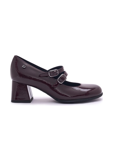 Bordeaux Naplack Topuklu/ Stiletto Kadın 205307ds Donna Serena 5307ds Naplack Bordeaux Naplack