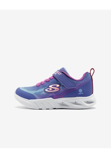 Skechers Flicker Flash - Light Takeover Büyük Kız Çocuk Mor Spor Ayakkabı 303704l Lvmt Mor