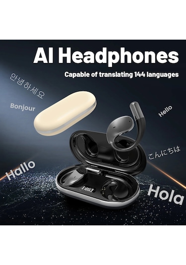 Aı Çeviri Kulaklıkları % 99 Yüksek Doğruluk Eşzamanlı Tercüme Seyahat Alışveriş White-aı Amerika Birleşik Devletleri