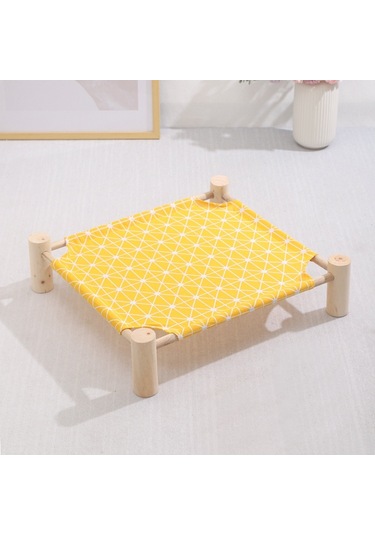 Sunskyy Sunskyy 47x52cm Dört Mevsim Evrensel Çıkarılabilir Ve Yıkanabilir Pet Yatak Pet Yuvası, Stil: Küçük Sarı Arka Plan Eşkenar Dörtgen Diğer