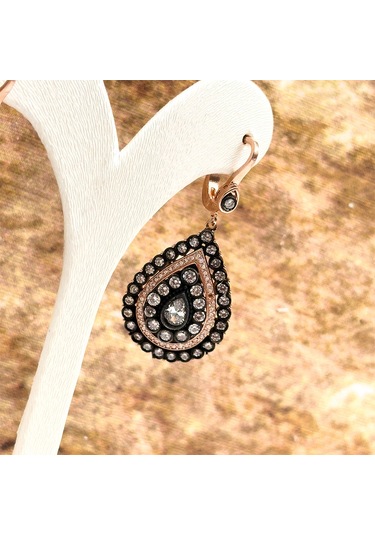 Elmas Montür Rosegold Özel Üretim Gümüş Set Takım - Lvrset12 Rose Gold