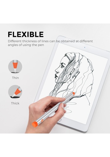 Ahastyle PE02 iPad Uyumlu Tablet İçin Hassas Dokunmatik Ekran Kalemi