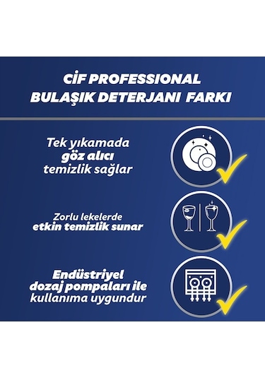 Cif U-pro Endüstriyel Bulaşık Deterjanı 10 L
