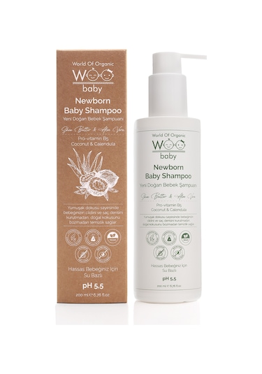 Woo Baby Yeni Doğan Şampuanı 200 Ml