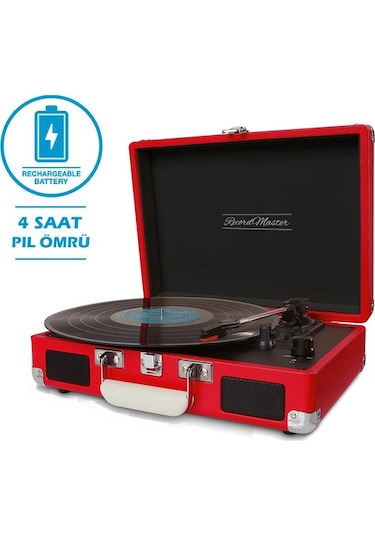 Record Master T310CH Şarj Özellikli Pikap  33 - 45 - 78 Devir